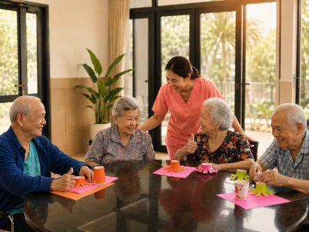 Arts and music therapy session at Mercy Senior Care Centre